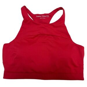 Outdoor Voices Athena All Day Red High Neck Sports Bra Crop Top Medium